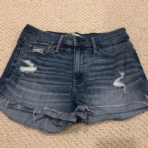 Abercrombie High Rise Jean Shorts